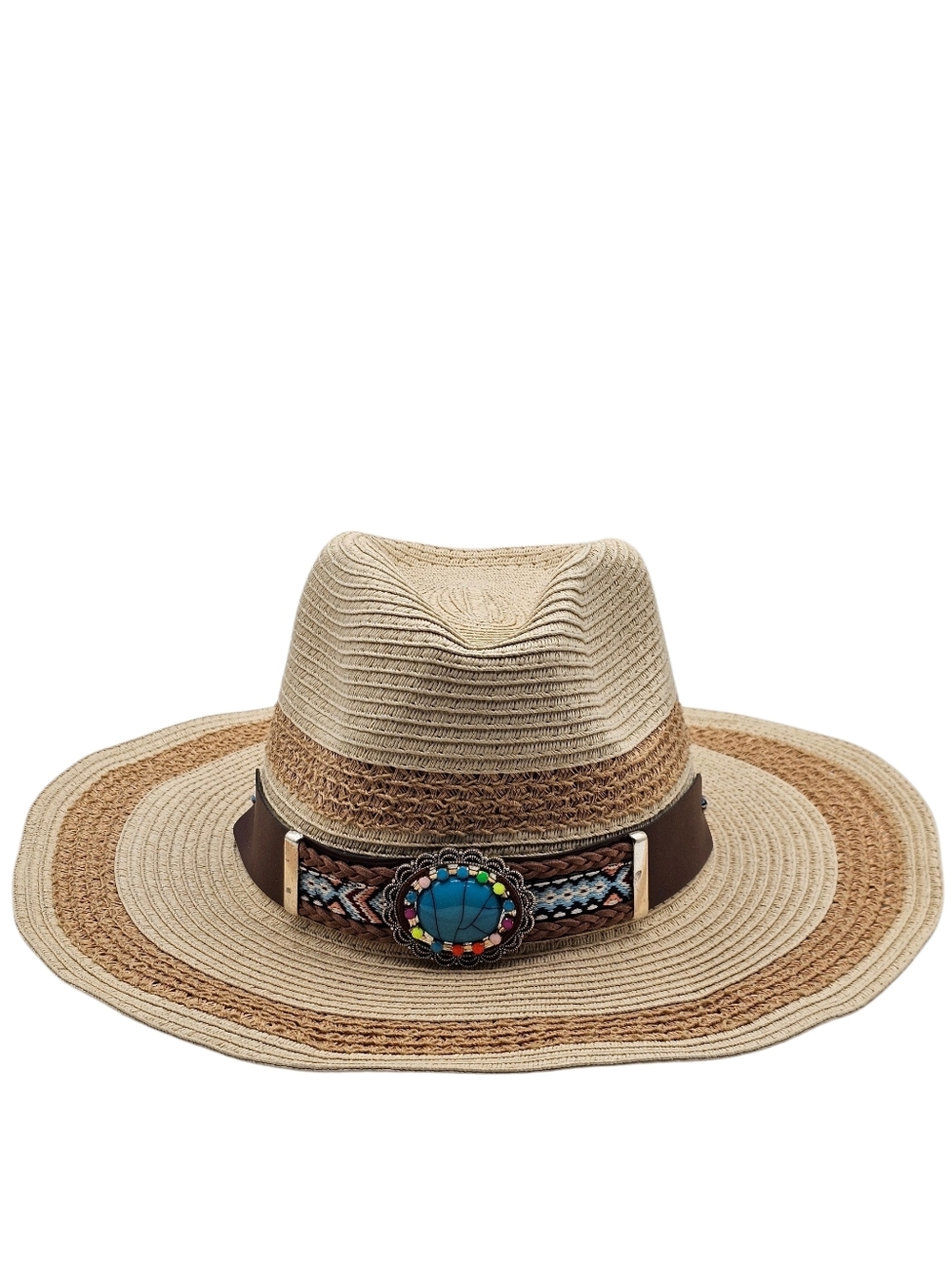 Unisex Western Sunshade Beach Straw Cowboy Hat